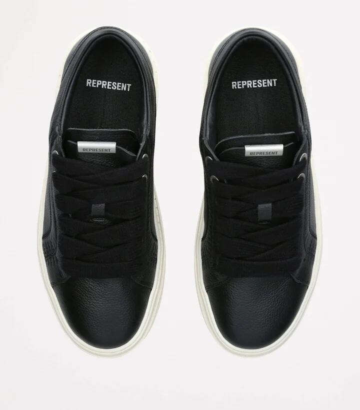 Represent Tumbled Leather Htn Sneakers - Image 4