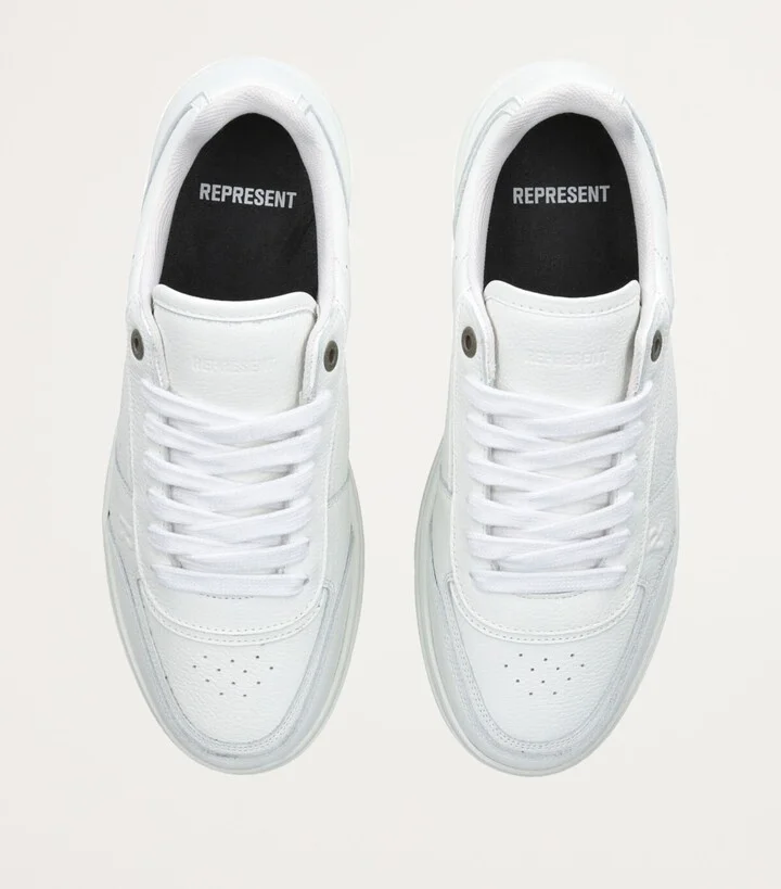 Represent Tumbled Leather Initial Sneakers - Image 4