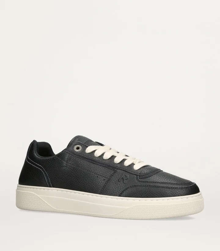 Represent Tumbled Leather Initial Sneakers - Image 3