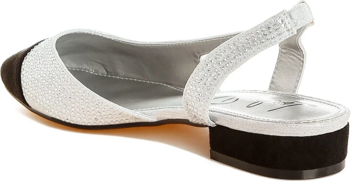 Rerita Rhinestone Embellished Slingback Flat - Image 2