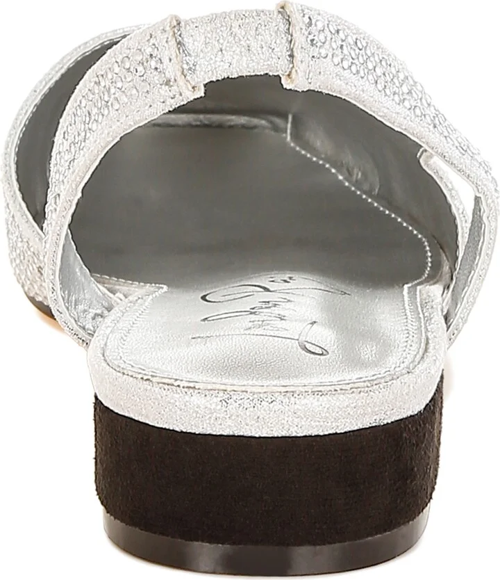 Rerita Rhinestone Embellished Slingback Flat - Image 4