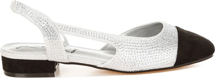Rerita Rhinestone Embellished Slingback Flat - Image 5