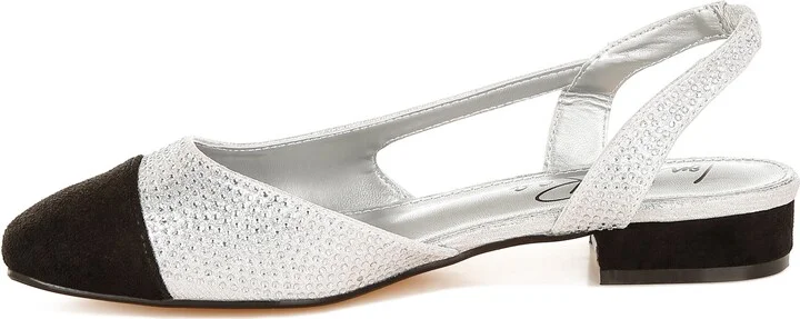 Rerita Rhinestone Embellished Slingback Flat - Image 10