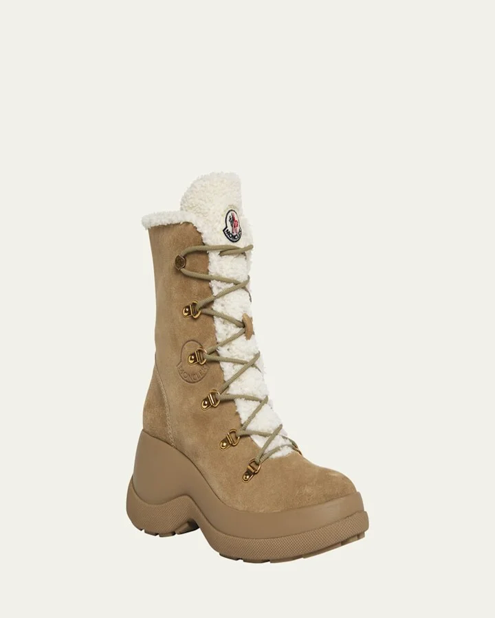 Resile Suede Faux Fur Ranger Boots - Image 3