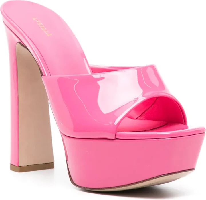 Resort 140mm patent-leather sandals - Image 2