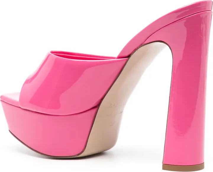 Resort 140mm patent-leather sandals - Image 3