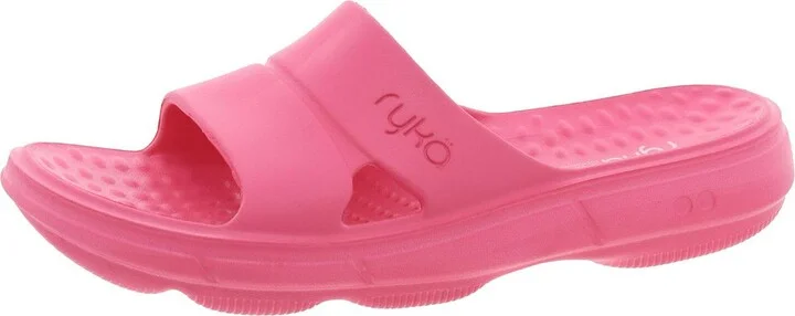 Restore Womens Slip On Flat Pool Slides