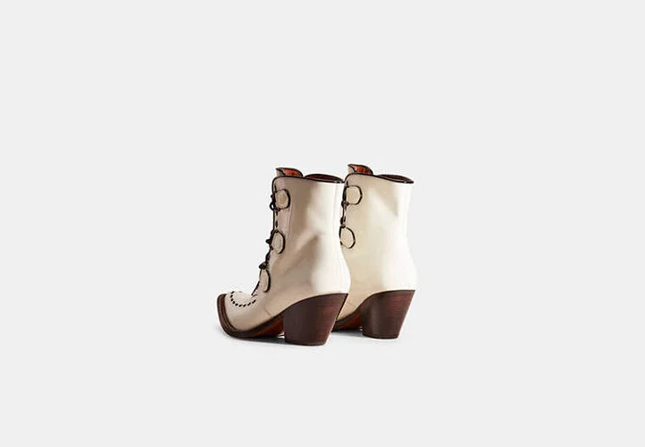 Restored Lace Up Chain Bootie - Image 3