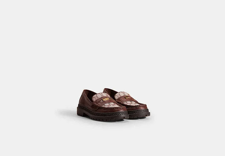 Restored Loafer With Signature Jacquard And Signature Coin - Image 3