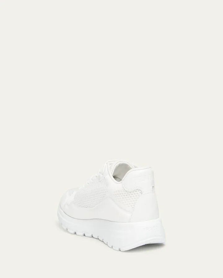 Rete Net Leather Lace-Up Sneakers - Image 3