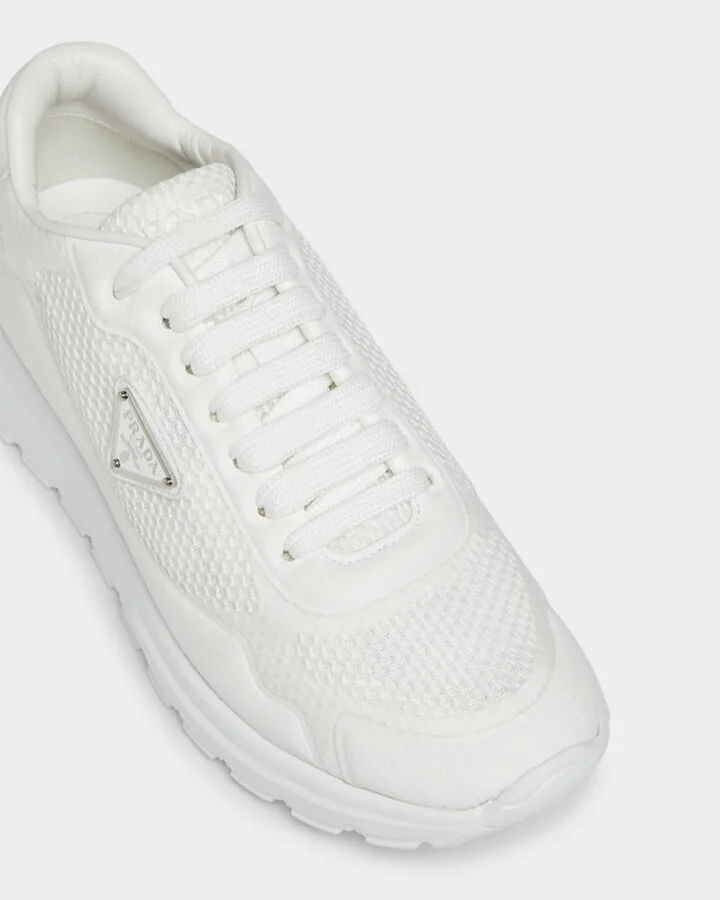 Rete Net Leather Lace-Up Sneakers - Image 2