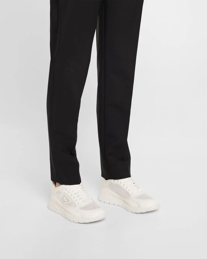 Rete Net Leather Lace-Up Sneakers - Image 10
