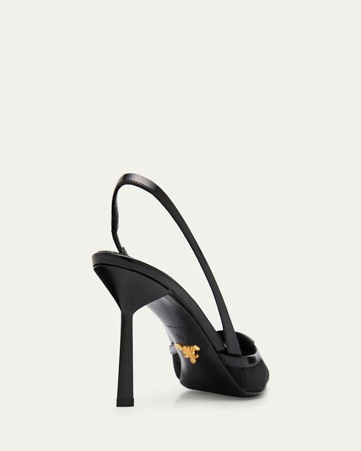 Rete Nylon Mesh Slingback Pumps - Image 4