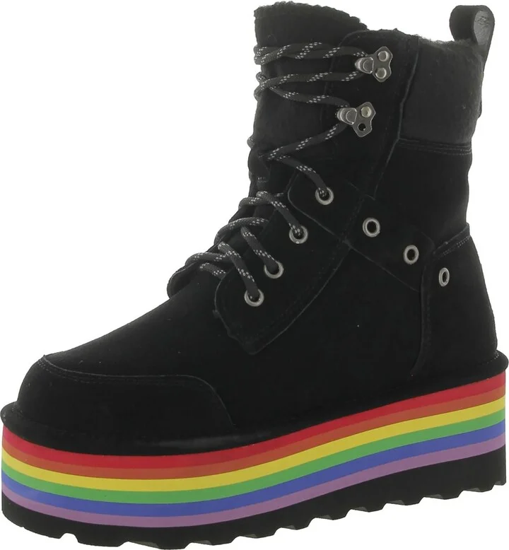 Retro Alicia Womens Sheepskin Cold Weather Shearling Boots