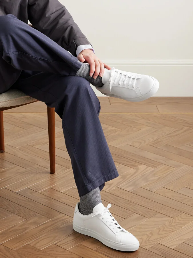 Retro Classic Leather Sneakers - Image 2