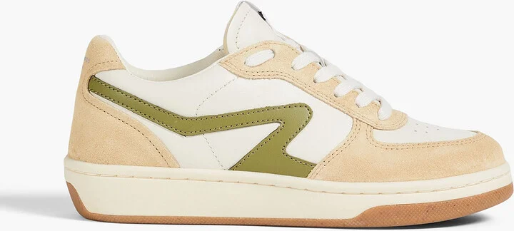 Retro Court leather and suede sneakers
