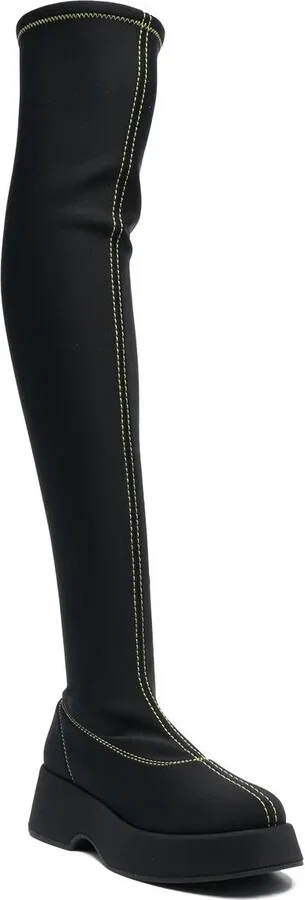 Retro Flatform above-knee boots - Image 2