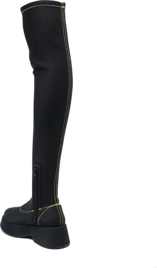 Retro Flatform above-knee boots - Image 3