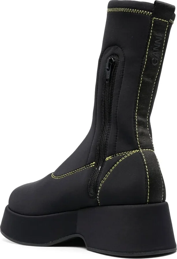 Retro Flatform ankle boots - Image 3