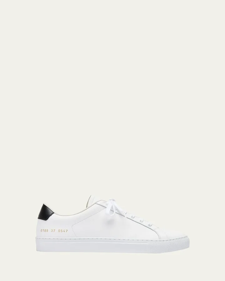 Retro Leather Low-Top Sneakers