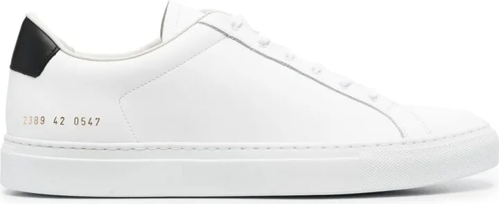 Retro leather sneakers