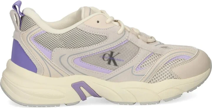 Retro logo-print sneakers
