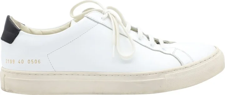 Retro Low Sneaker in White Leather