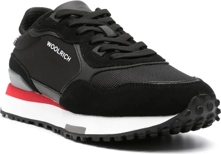 Retro panelled logo-print sneakers - Image 2