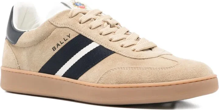 Retro stripe-detail suede sneakers - Image 2