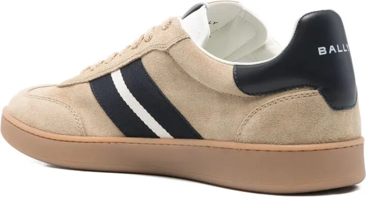 Retro stripe-detail suede sneakers - Image 3