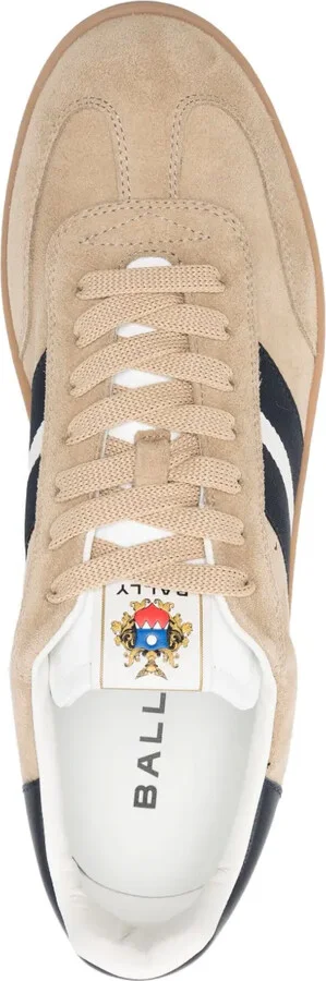 Retro stripe-detail suede sneakers - Image 4