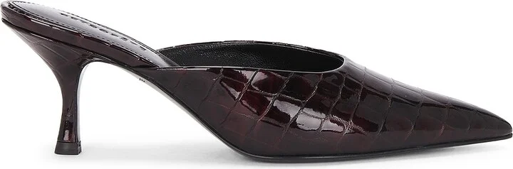 retrofete Bonnie Leather Mule in Burgundy