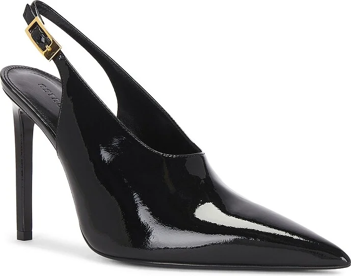 retrofete Celia Leather Slingback in Black - Image 2