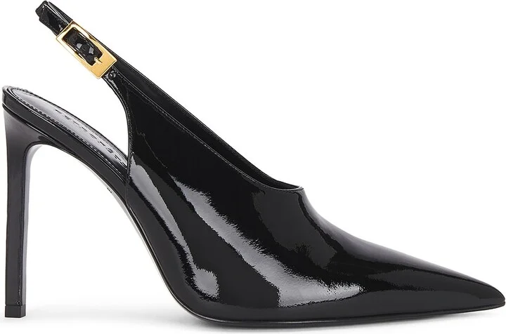 retrofete Celia Leather Slingback in Black