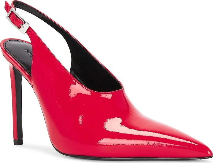 retrofete Celia Leather Slingback in Red - Image 2