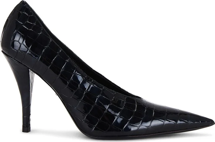 retrofete Maureen Leather Pump in Navy