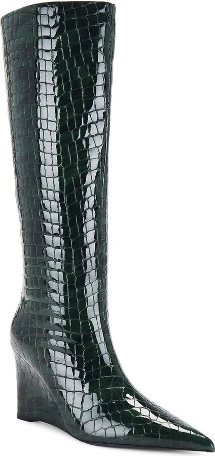 retrofete Natassa Wedge Boot in Green - Image 2