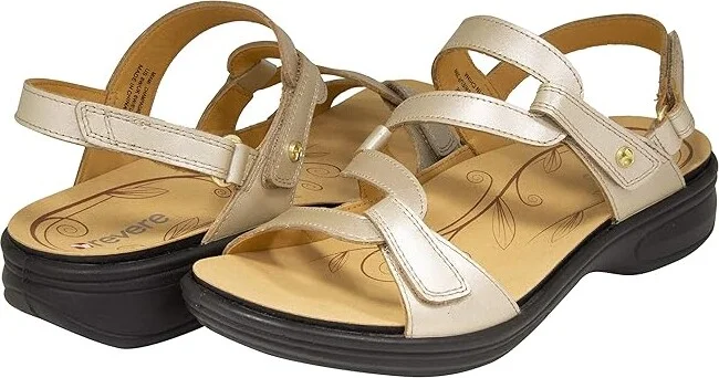 Revere Miami Women's Shoes Champagne : 6 M, Leather
