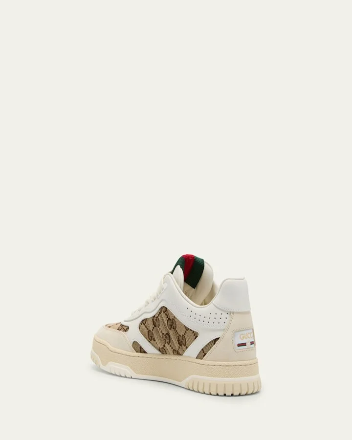 ReWeb GG Low-Top Leather Sneakers - Image 2