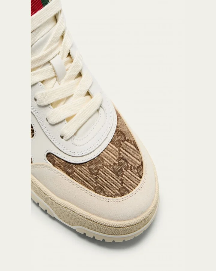 ReWeb GG Low-Top Leather Sneakers - Image 11