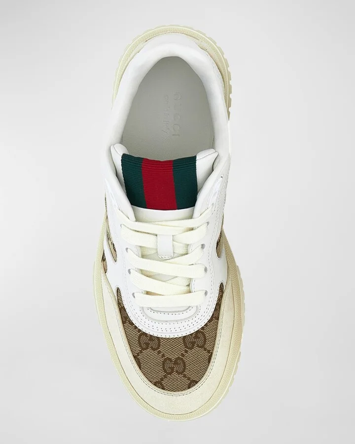 ReWeb GG Low-Top Leather Sneakers - Image 7