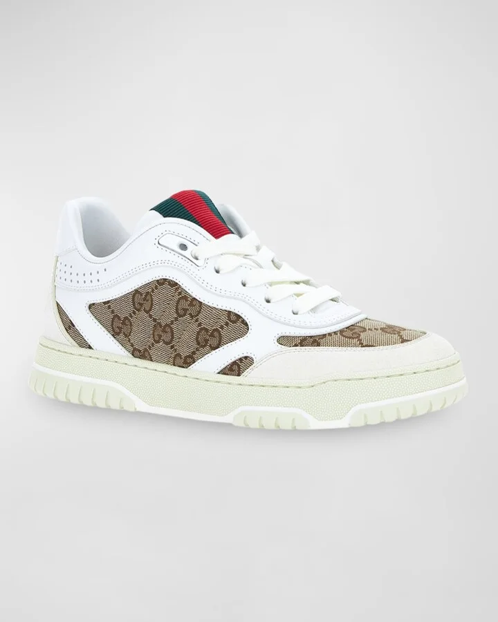 ReWeb GG Low-Top Leather Sneakers - Image 8
