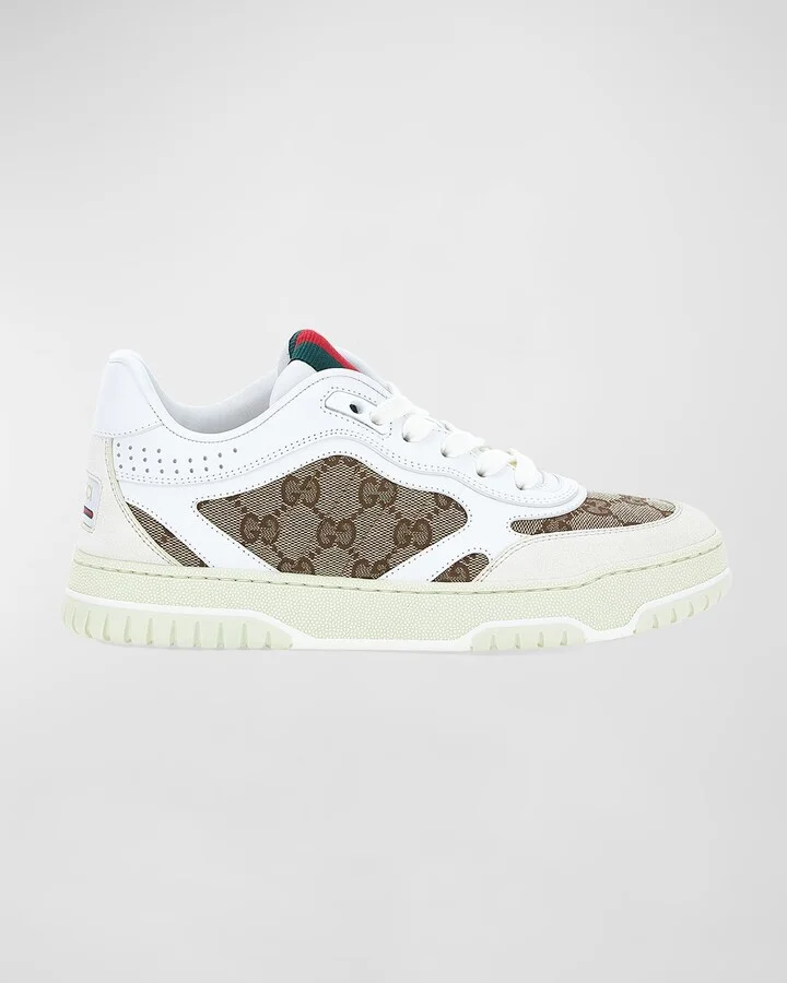 ReWeb GG Low-Top Leather Sneakers