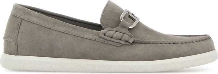 Rey Suede O Lock Light Loafers