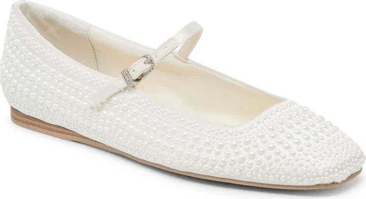 Reyes Beaded Mary Jane Flat