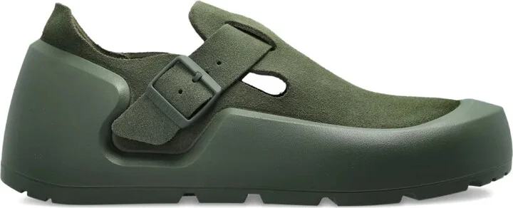 Reykjavik buckle-strap nubuck-leather sneakers