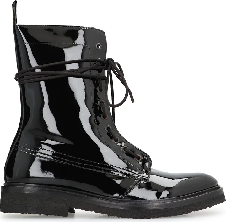 Rhanger Leather Combat Boots