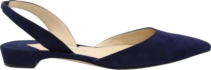 Rhea 15 Slingback Sandals in Navy Blue Suede