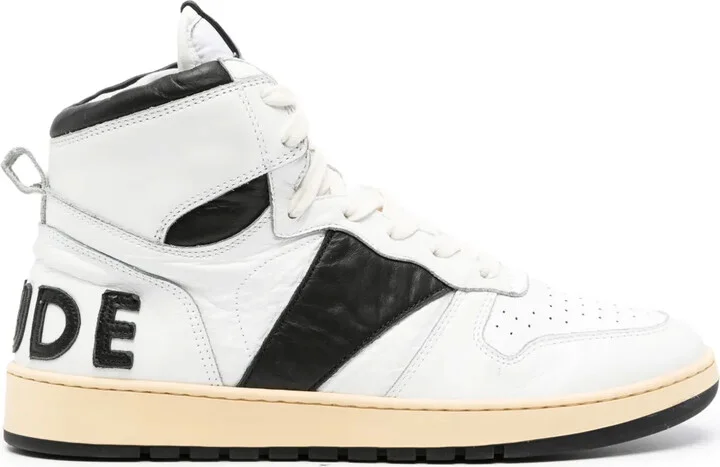 Rhecess high-top leather sneakers
