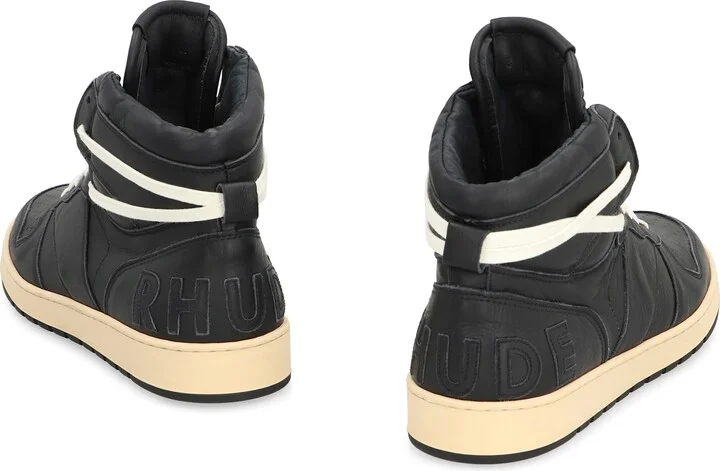 Rhecess Leather High-top Sneakers - Image 4